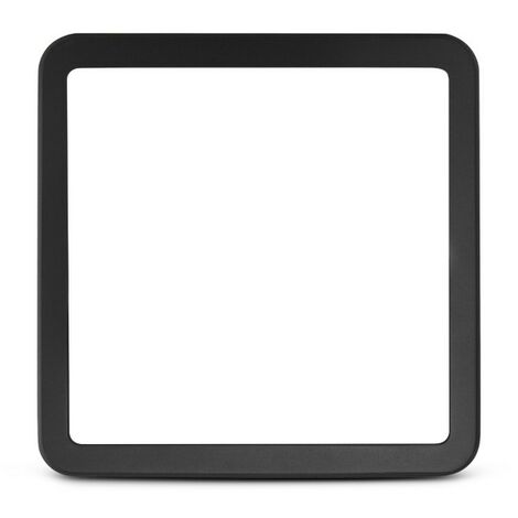 Collerette noire pour plafonnier QUADRA 280 x 50 mm Miidex Lighting® noir (1/4)