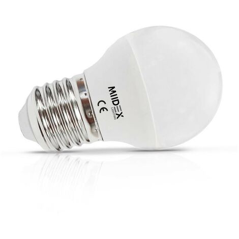 Ampoule LED E27 6W Bulb Miidex Lighting® blanc-froid-6000k - non-dimmable