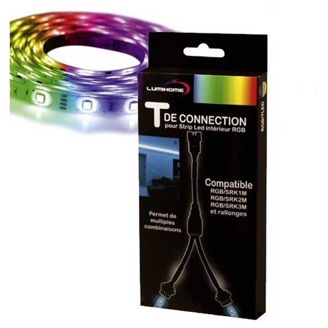 Raccord en T pour bandes à LED multicolores - Intérieur