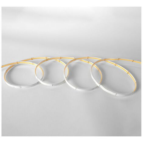 Ruban LED COB 9 watts /m - Blanc - Rouleau 5M 24V Miidex Lighting®  blanc-chaud-3000k - gaine-pvc-ip65