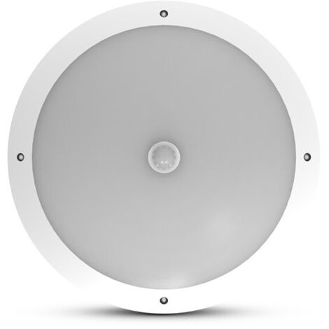 Plafonnier LED Hublot Rond - Ø300 mm - 20W - 4000K - Blanc Naturel - Détecteur IR - IP65 (1/5)