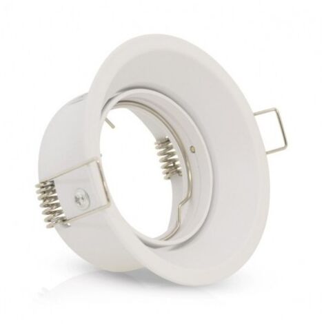 Support de spot Orientable Basse Luminance Ø85mm Miidex Lighting®  blanc