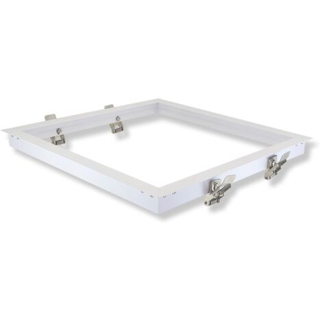 Cadre Placo encastrable pour dalle LED Miidex Lighting® blanc - 600-x-600-mm (1/3)