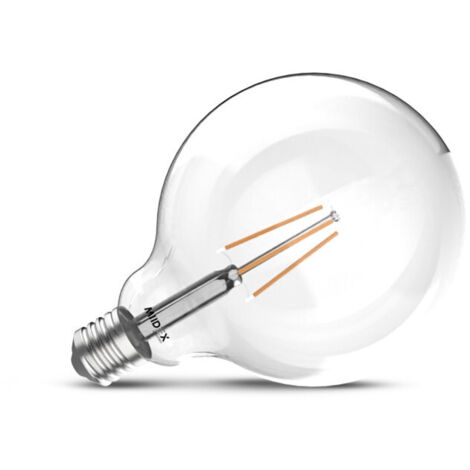 Ampoule LED E27 G125 Filament 8W - Globe Vintage 2700K Blanc Chaud - 1100 Lumens (1/2)