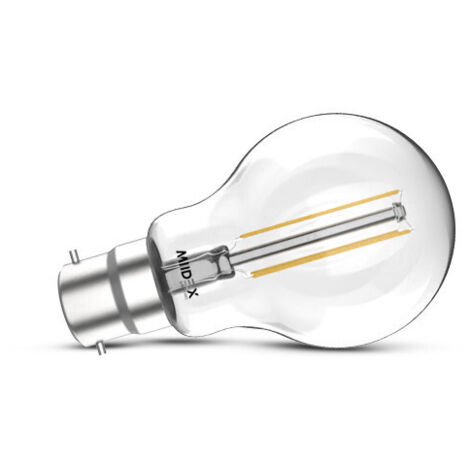 Ampoule LED B22 8W COB Bulb Filament Miidex Lighting® blanc-neutre-4000k - non-dimmable (1/2)