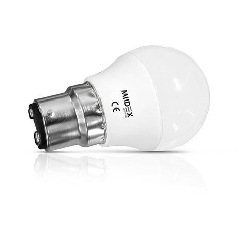 Ampoule LED B22 5W G45 Miidex Lighting® blanc-neutre-4000k - non-dimmable