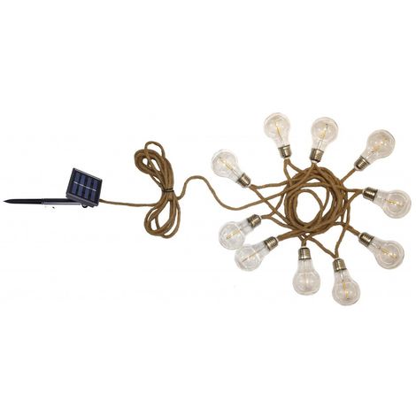 Guirlande 10 ampoules LED FANTASY CORD SOLAR Lumisky®
