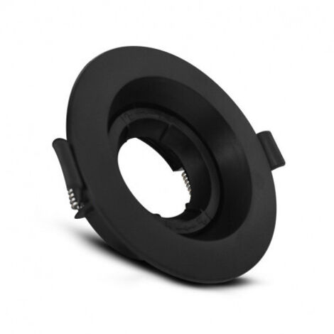 Support de spot Rond Orientable Basse Luminance Ø110mm Miidex Lighting® noir