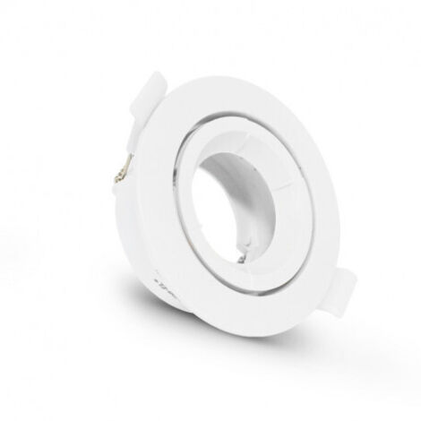 Support de spot Rond Orientable Ø90mm Miidex Lighting®  blanc