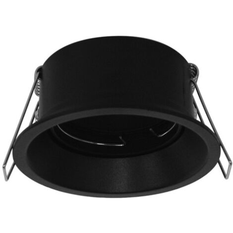 Support de spot rond orientable BBC basse luminance  Ø85 mm noir Miidex Lighting®  noir