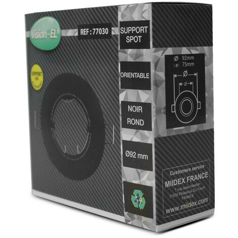 Support spot rond orientable Ø92 mm Miidex Lighting®