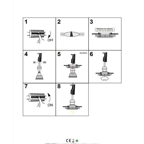 Support spot rond orientable Ø92 mm Miidex Lighting®