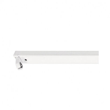 Vision-El – Support blanc pour tube LED T8 – Longueur 1525mm – Culot T8 – Puissance max 25W – IP20 pour installation intérieure (1/4)