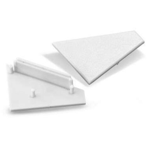 Lot de 2 Terminaisons pour Profilé LED Angle 30/60° Gris (1/2)