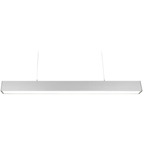 Réglette LED  suspendue LINEO PRISMATIQUE 30W 1200 mm Miidex Lighting®  blanc-neutre-4000k - alu