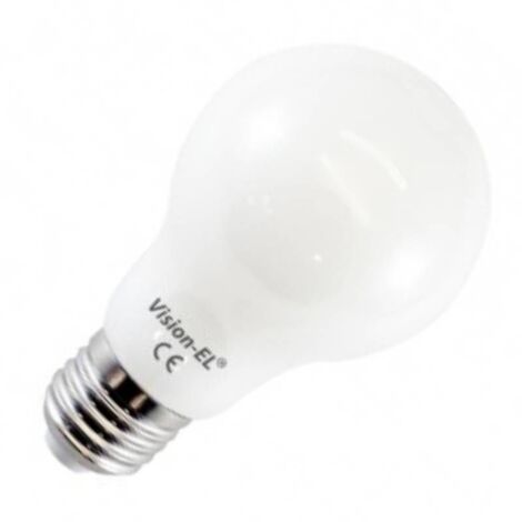 Ampoule filament A60 - E27 4000K Blanc neutre - 8W - Finition dépolie (1/5)