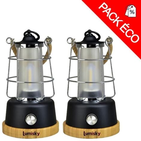 Lot de 2 lanternes lumineuses LED WILDY Lumisky®