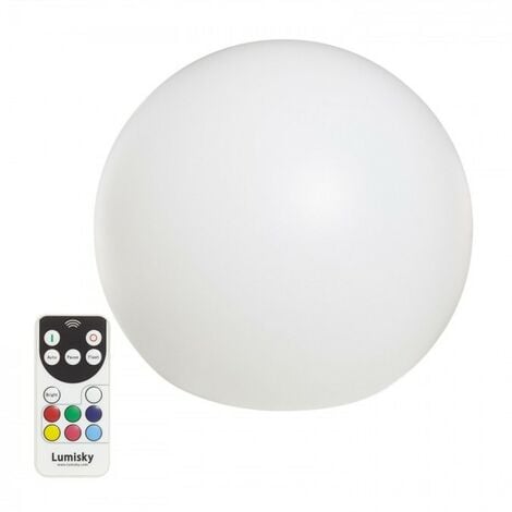 Lot de 2 boules lumineuses Multicolores Rechargeable BOBBY C Ø30 cm Lumisky®