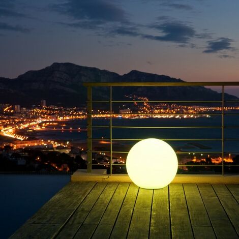 Lot de 2 boules lumineuses Multicolores Rechargeable BOBBY C Ø30 cm Lumisky®