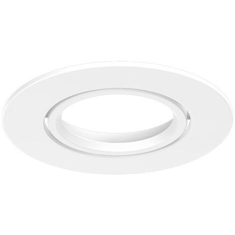 Collerette ronde orientable pour spot LED ECLAT II Miidex Lighting®  blanc