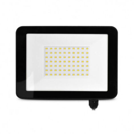 Projecteurs LED de 10W à 50W LUMOS SLIM II ECO Noir - 155x23x218mm - 6000K Blanc froid - 50W