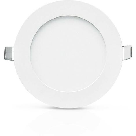 Plafonnier LED SLIMY 6W Rond Ø120 mm Miidex Lighting® blanc-chaud-3000k - blanc (1/10)