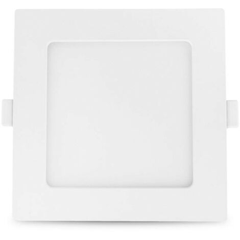 Plafonnier LED SLIMY 10W Carré 150x150 mm Miidex Lighting® blanc-neutre-4000k - blanc (1/9)