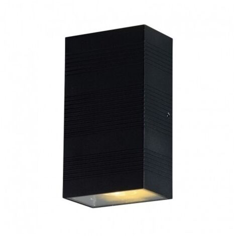 Applique Murale LED 2x5W 690lm Rectangulaire 3000K Gris IP54