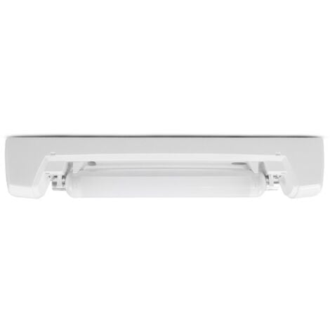 Réglette LED Salle de bain pour ampoule S19 COMPACTO (Interrupteur ON/OFF et prise en option) Miidex Lighting®  avec-interrupteur - sans-prise
