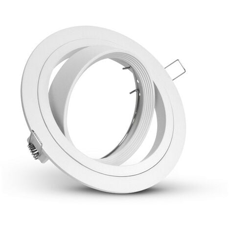 Support de spot rond orientable Ø170mm ES111/AR111 Miidex Lighting®  blanc