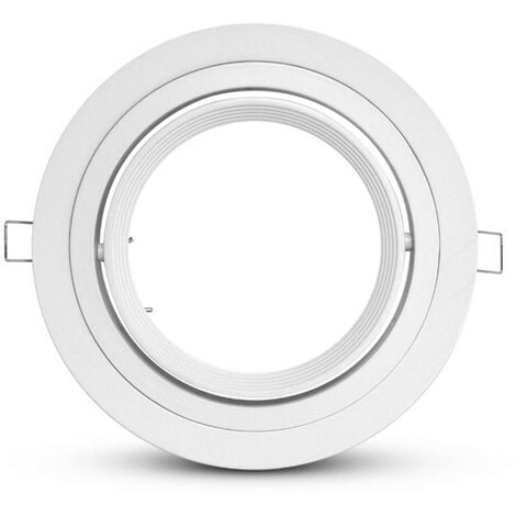 Support de spot rond orientable Ø170mm ES111/AR111 Miidex Lighting®  blanc