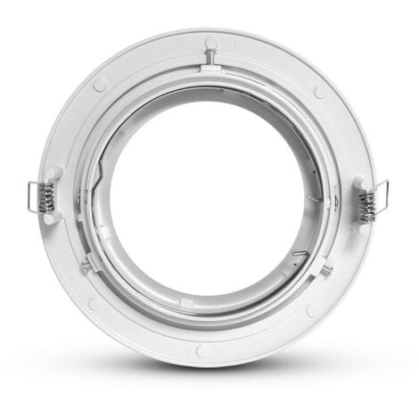 Support de spot rond orientable Ø170mm ES111/AR111 Miidex Lighting®  blanc