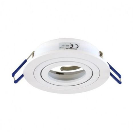 VISION-EL ANNEAU ORIENTABLE ROND POUR SPOT ENCASTRÉ 92 MM BLANC - 77141