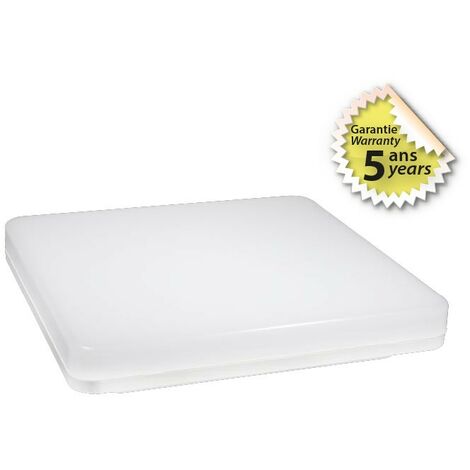 Plafonnier LED en saillie carrés LUNA QUADRA Ø280 x 280 x 50mm - 4000K Blanc neutre - 18W - 1800 Lm (1/7)