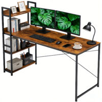 Schreibtisch Computertisch(1 × Schreibtisch), Mit 3 Ablagefächern,fester Tisch