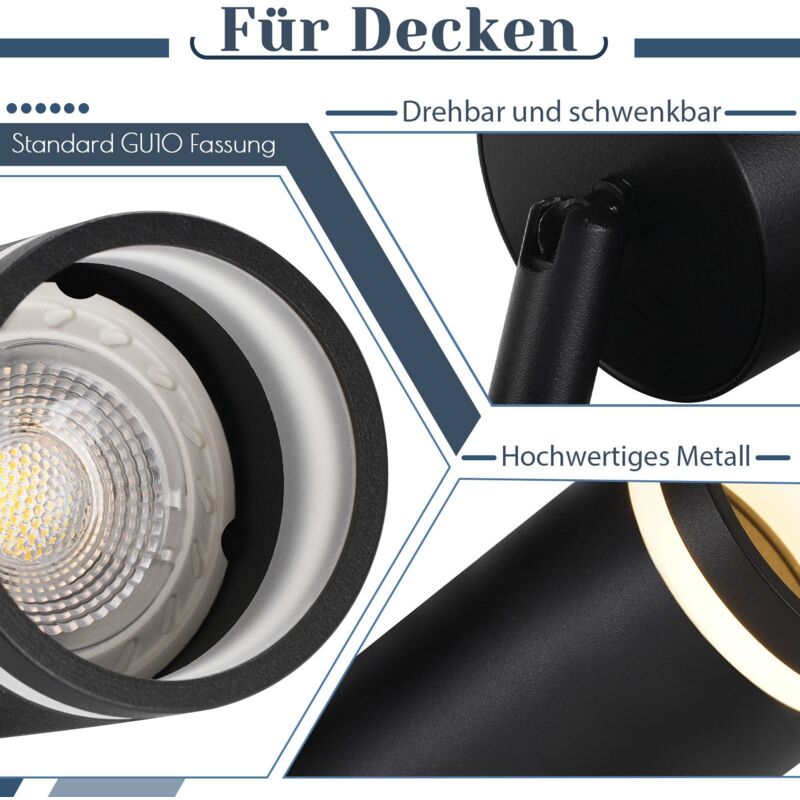 Spot LED Plafond Encastrable - 5W 550 Lumens - IP44 - Dimmable - 3 Températures De Couleur - 80x65 Mm