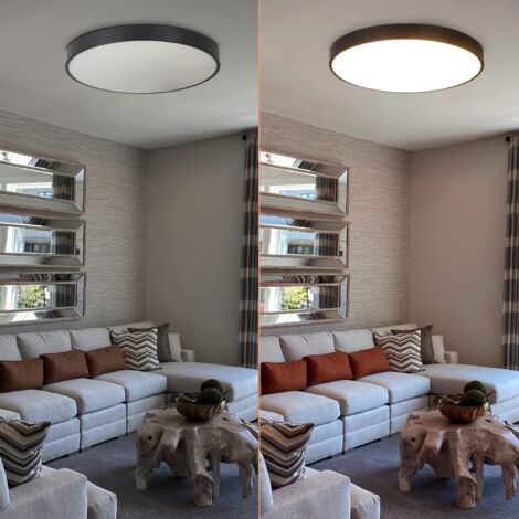 ASHUAQI Plafonnier LED Plat, 28W 5000K 3300LM Super Lumineux Blanc