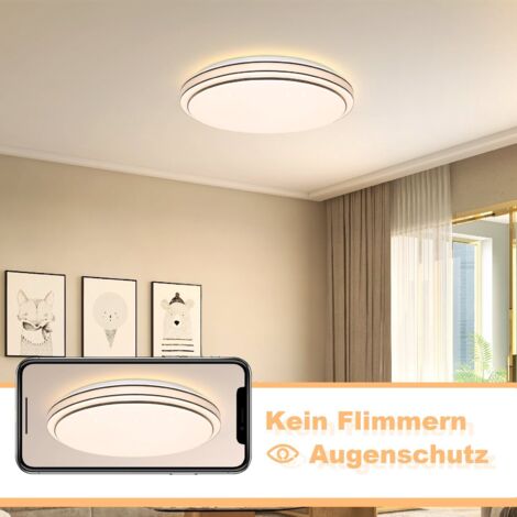 GBLY Plafonnier LED Plafonnier Chambre - Ø27cm Lampe de Chambre Ciel étoilé 12W Lampe de Couloir Blanc Chaud Lampe de Cuisine Moderne Salon Rond Plafonnier pour Couloir Cuisine Chambre d'enfant