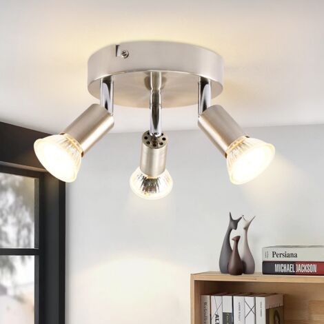 Plafonnier 3 Branches Noir – Lampe Suspension Hofstein – Métal Moderne – Séjour/cuisine