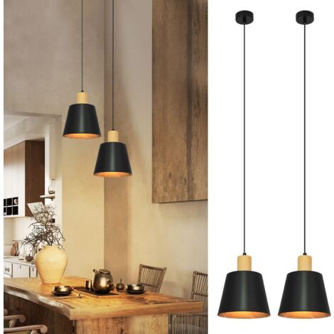 Plafonnier Suspendu Hofstein – Style Rétro – Nickel Mat – 1 à 3 Lumières