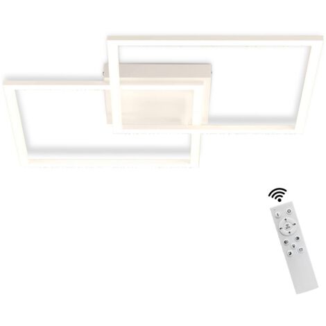 Homefire Plafonnier LED Cuisine 24W 4000K - Lampe Moderne Noire Salon Couloir Chambre Blanc Neutre