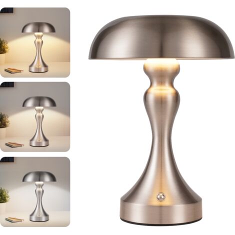 GBLY Lampe de chambre LED pour Salon - Lampe de table rechargeable Touch Dimmable Rétro Lampe avec USB Rechargeable Batterie Lampes de table pour rebord de fenêtre salon