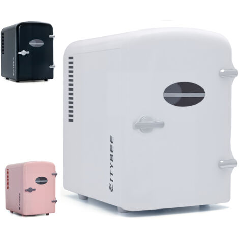 Mini Frigo de Chambre 4L Petit Frigo 230V/12V Silencieux pour Boissons