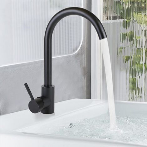GBLY Robinet de cuisine à haute pression – Robinet de cuisine en acier inoxydable, pivotant à 360°, robinet de lavabo de cuisine (1/5)