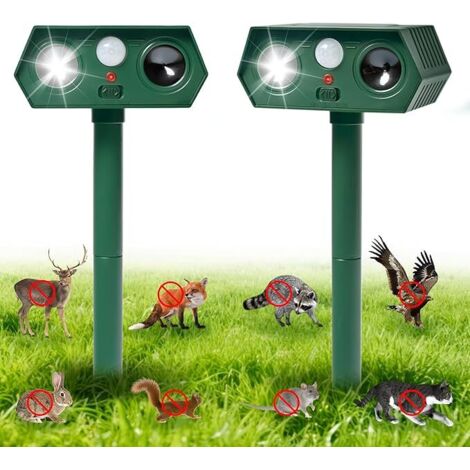 Répulsif à ultrasons pour chats, répulsif solaire avec détecteur de