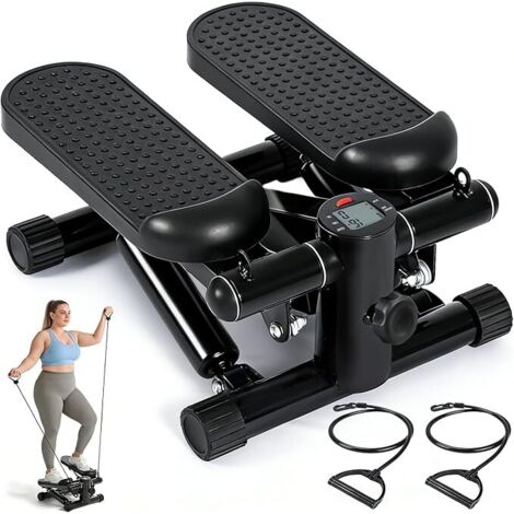 GBLY Stepper Domicile Mini Stepper avec Cordes de Puissance Ecran LCD Mini Stepper Jambes Bras Résistance Réglable Fitness Maison Bureau (1/5)