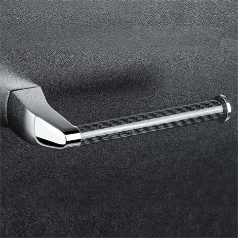 COLOMBO DESIGN Road porta rotolo portarotolo cromo/carbonium codice prod: B80080CRQ (1/2)