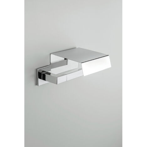 COLOMBO DESIGN Basic Q porta rotolo con coperchio cromato codice prod: B37910CR