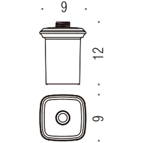 COLOMBO DESIGN Portofino  b93690-van contenitore per spandisapone (l 0,30) art. b9369 codice prod: B93690-VAN