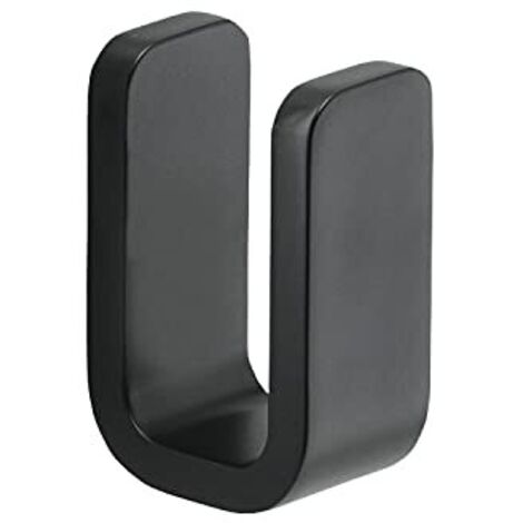 Appendiabiti da muro in ottone, acciaio inox e Cromall 3226 Gedy serie OUTLINE Nero Opaco (1/4)